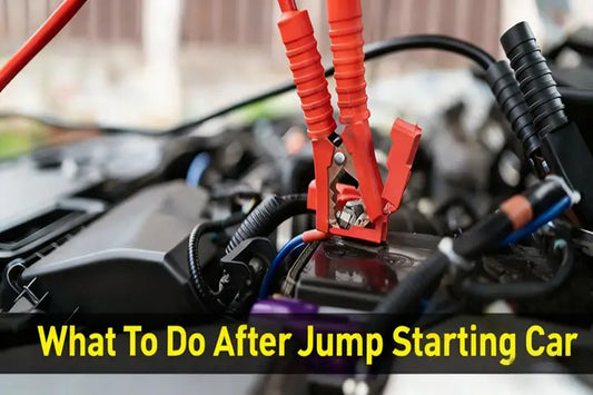 what to do after jump starting car