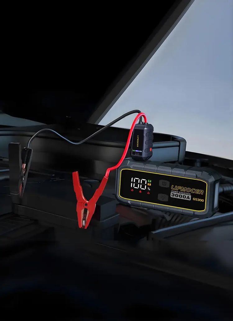 how to jump a car battery with a jump starter