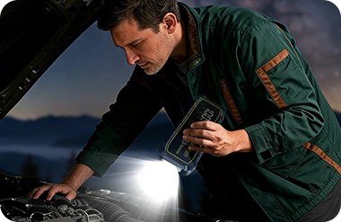 jump starter can use as an emergency light
