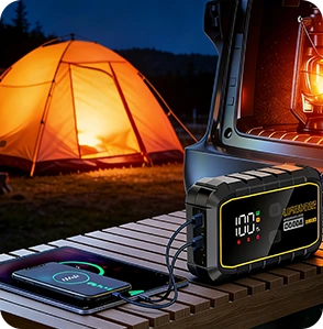 Using a Car Jump Starter While Camping